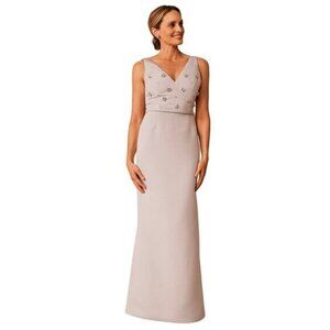 Amsale Beaded Embellished Sleeveless Formal Gown Size 2 NWT $485 MSRP